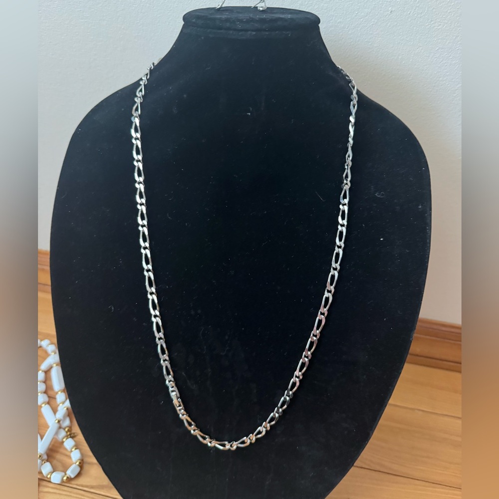 ✨ Vintage Monet Figaro Link Long Necklace 29–30”